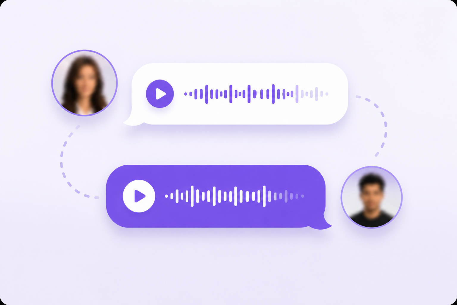 Échange audio entre deux profils
